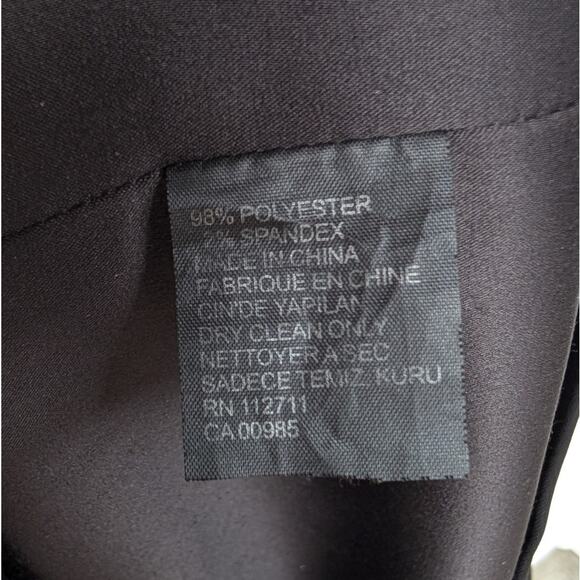 Jay Godfrey Black Cut Out Waist Sleeveless Ruffle Sheath Midi Dress, size 4 - Picture 7 of 7